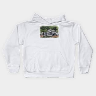 Waterfalls Within The Garden Kids Hoodie